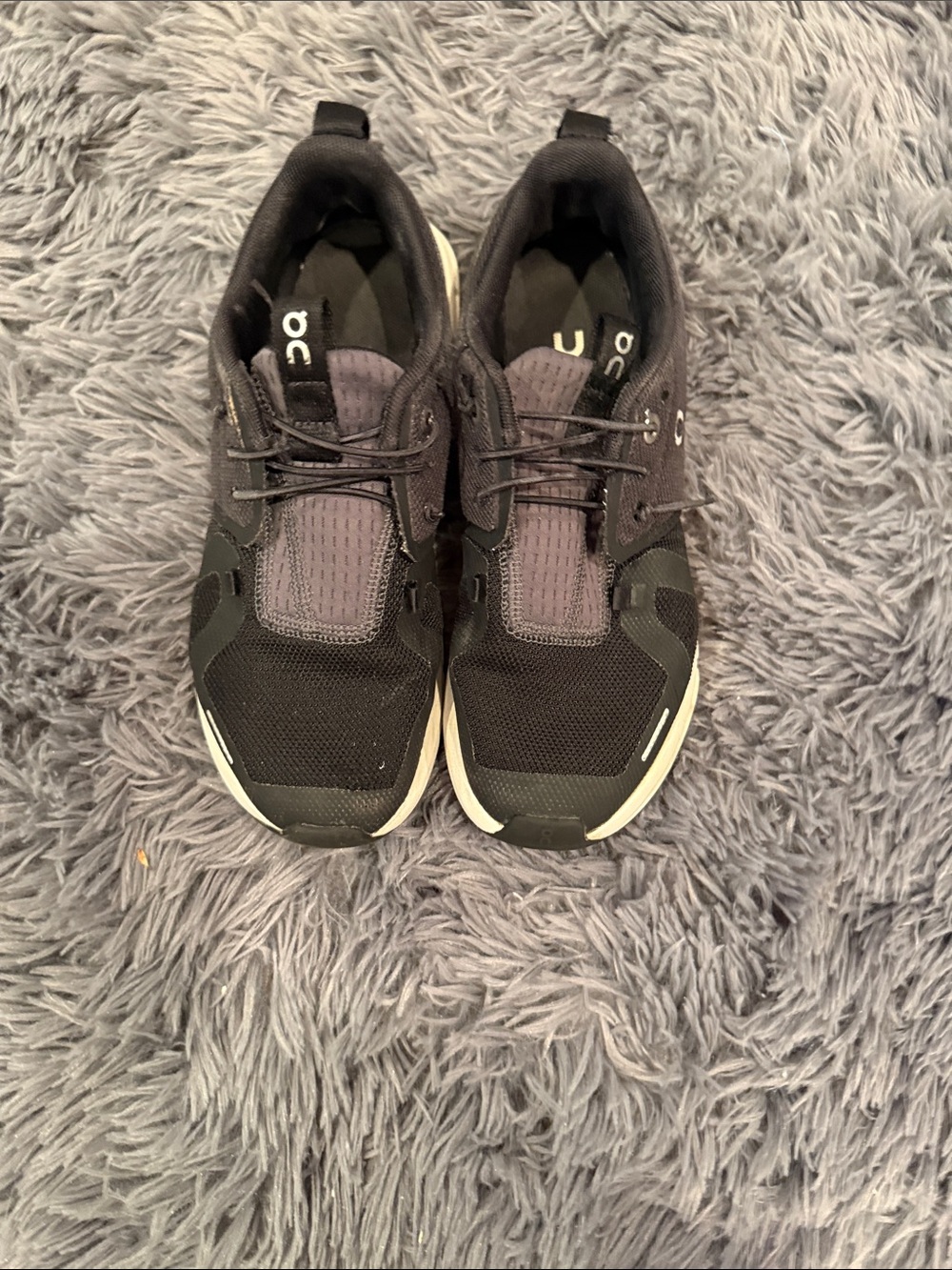 On Cloud Running Black Athletic Sneakers